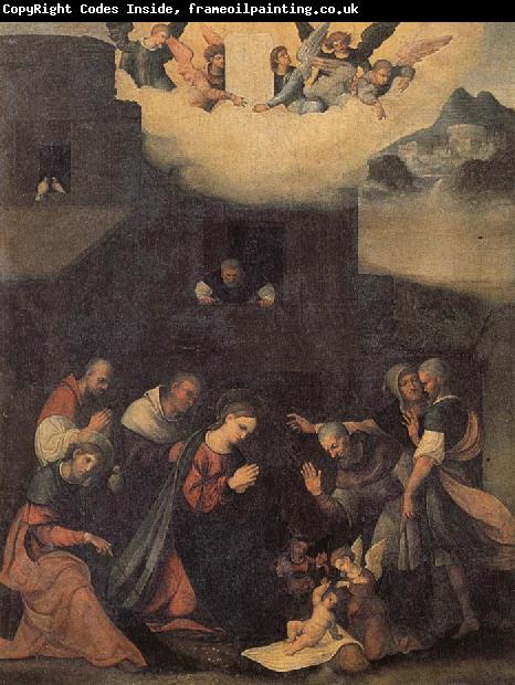 MAZZOLINO, Ludovico The Adoration of the Shepherds